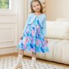 Baby Girls Dress and Cardigan Set – Sleeveless Dress and Ruffle Shrug 2-Piece Outfit for Ages 2-7 Years