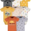 Gerber Baby 8-Pack Short Sleeve Onesies Bodysuits